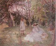 Henry Lebasques Picnic on the Grass oil